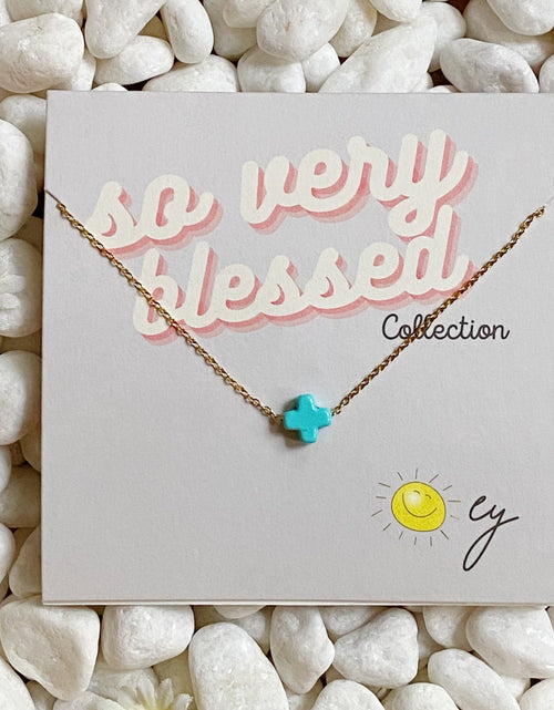 Load image into Gallery viewer, So Very Blessed Cross Necklace by Ellisonyoung.com

