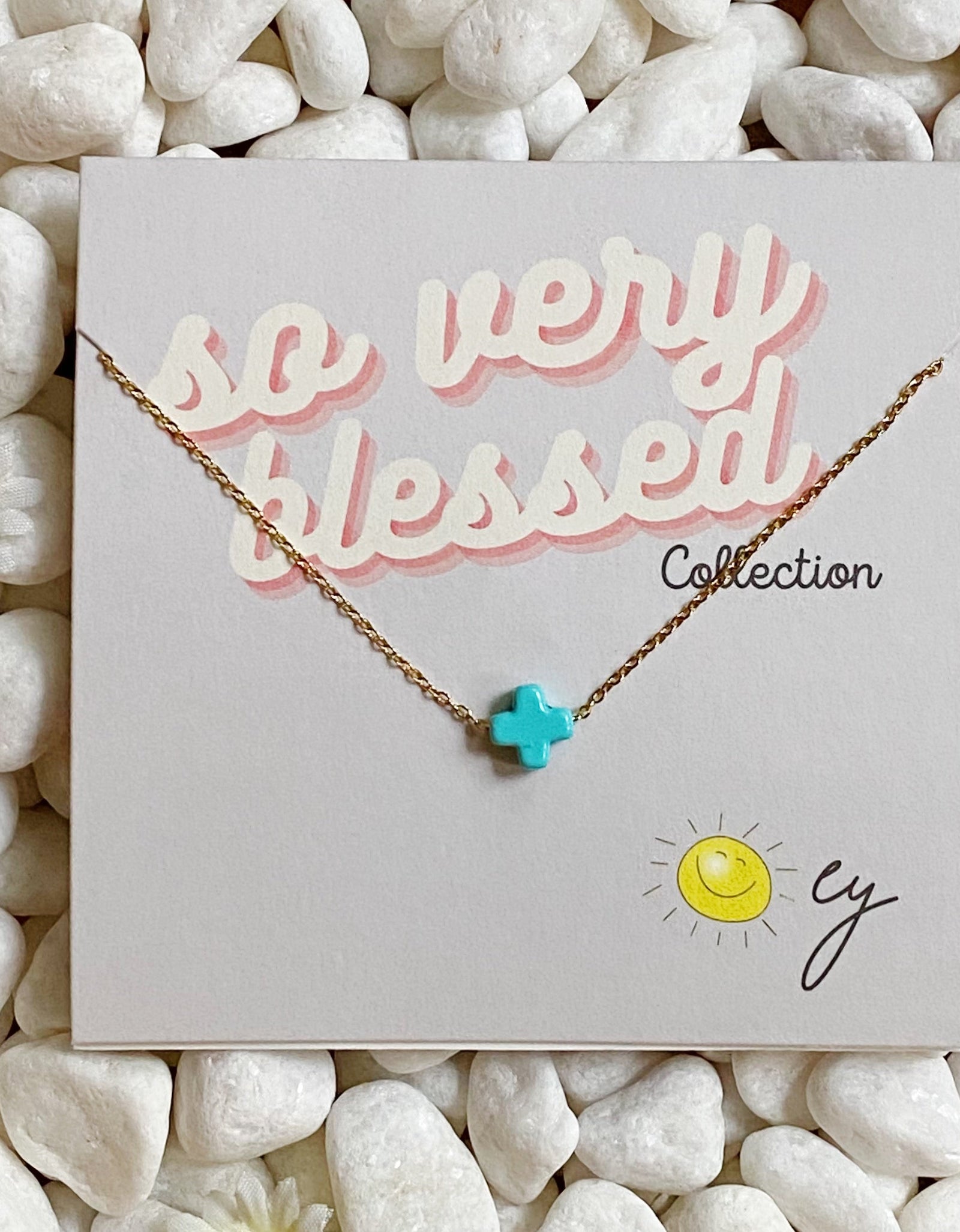 So Very Blessed Cross Necklace by Ellisonyoung.com