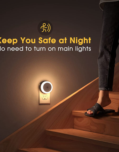 Load image into Gallery viewer, 4 Pack Night Light,  LED Night Light for Kids, Plug in Night Light, Light Sensor Night Lights, Smart Night Light, Hallway Lights, Wall Light, Nightlight for Adult, Soft White 3000K, 0.6W 60LM

