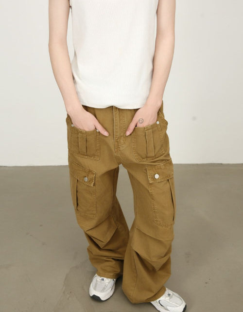 Load image into Gallery viewer, Men's Mid Rise Cargo Jeans
