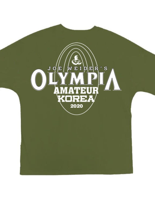 Load image into Gallery viewer, Men's Plus Size Letter Round Neck Short Sleeve T-Shirt
