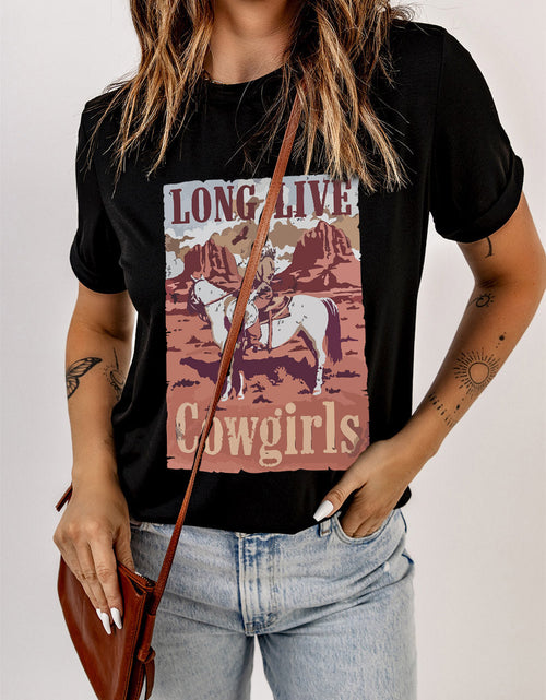 Load image into Gallery viewer, LONG LIVE COWGIRLS Graphic Tee
