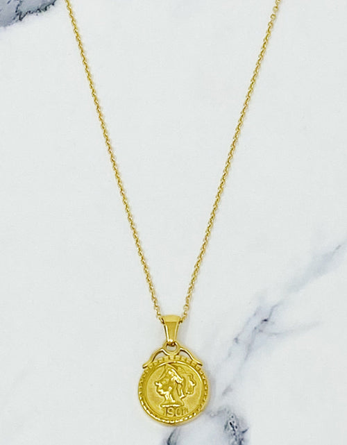 Load image into Gallery viewer, Feminine Coined Necklace by Ellisonyoung.com
