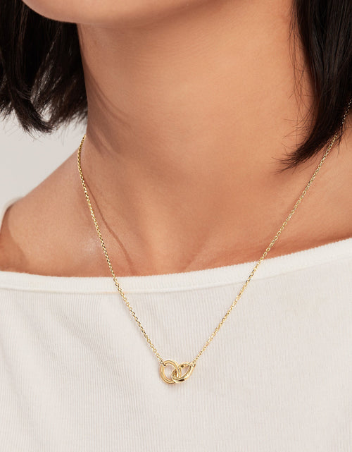 Load image into Gallery viewer, 14k Solid Gold Interlocking Necklace by Italic

