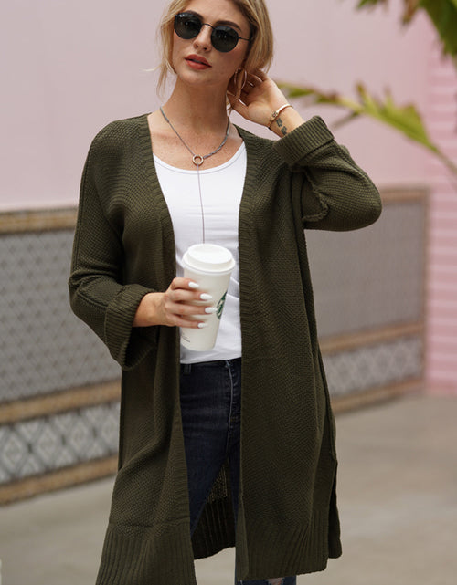 Load image into Gallery viewer, Open Front Long Sleeve Cardigan
