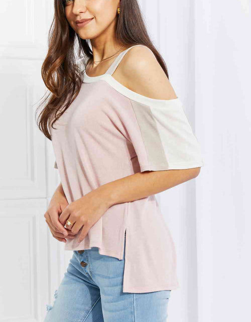 Load image into Gallery viewer, Andree by Unit Full Size Something Simple Cold Shoulder Tee
