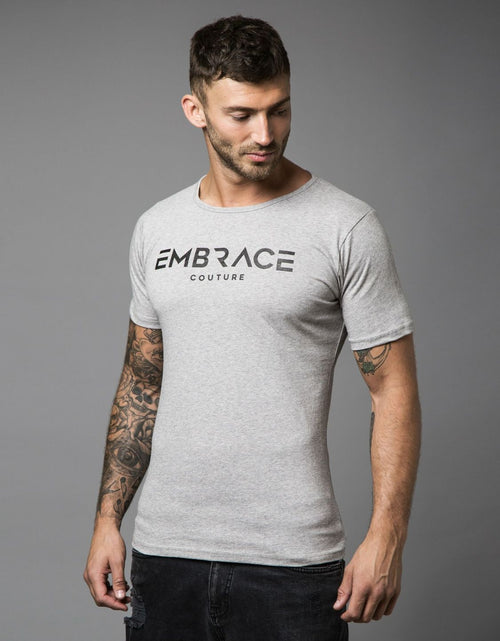 Load image into Gallery viewer, Men's Letter Graphic Round Neck Short Sleeve T-Shirt
