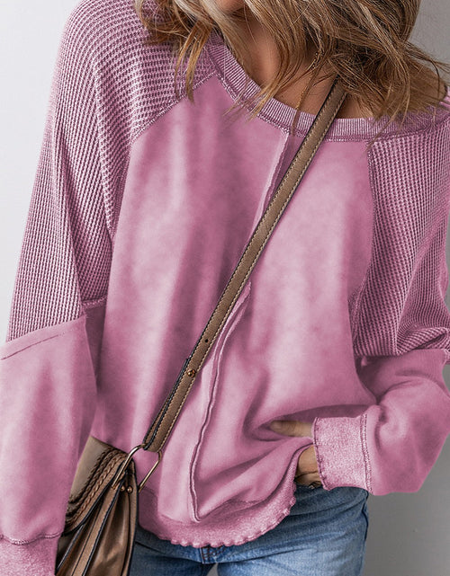 Load image into Gallery viewer, Exposed Seam Long Sleeve Sweatshirt
