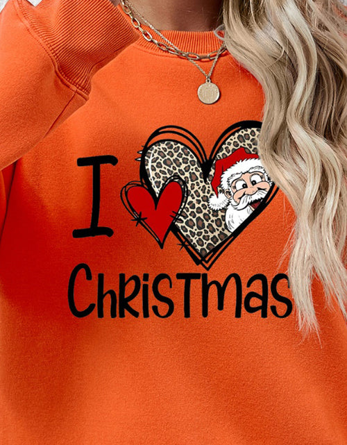 Load image into Gallery viewer, CHRISTMAS Graphic Round Neck Sweatshirt

