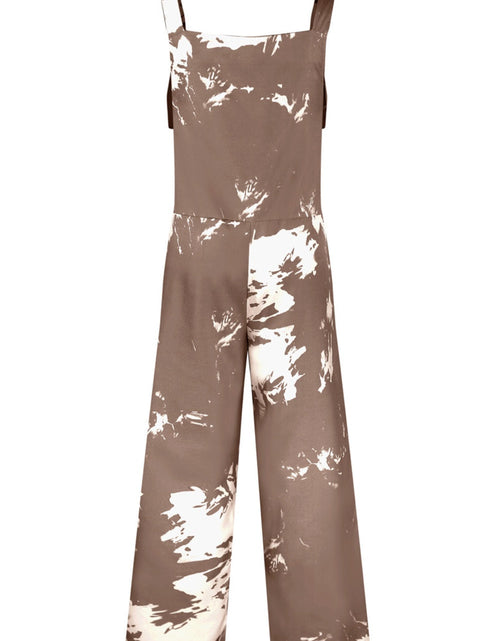 Load image into Gallery viewer, Pocketed Tie-Dye Wide Strap Overalls
