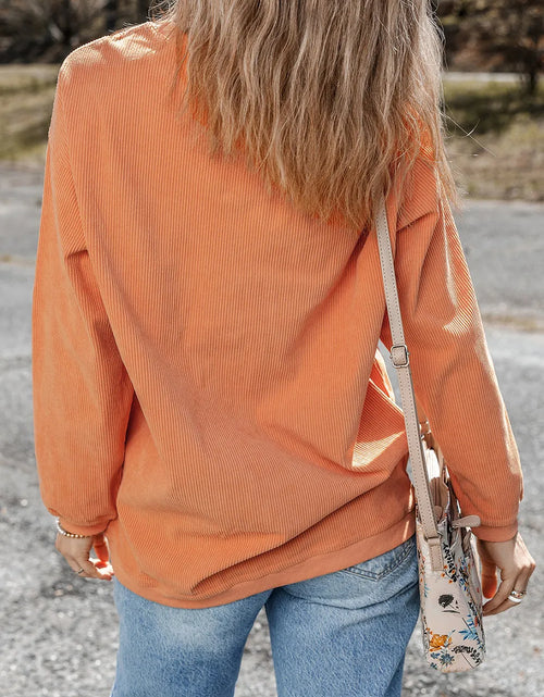 Load image into Gallery viewer, Letter Graphic Long Sleeve Sweatshirt
