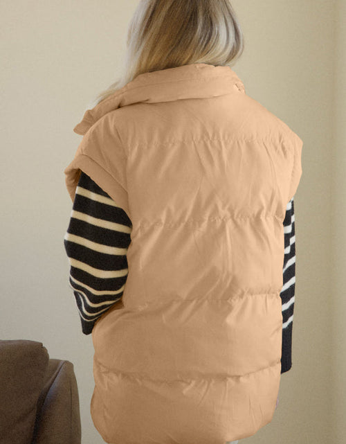 Load image into Gallery viewer, Zip Up Vest Coat with Pockets
