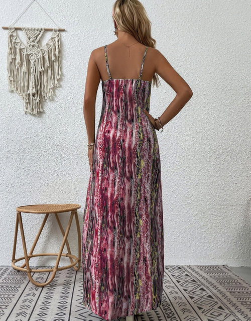 Load image into Gallery viewer, Full Size Printed Scoop Neck Maxi Cami Dress
