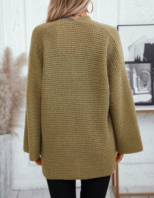 Load image into Gallery viewer, Open Front Long Sleeve Cardigan
