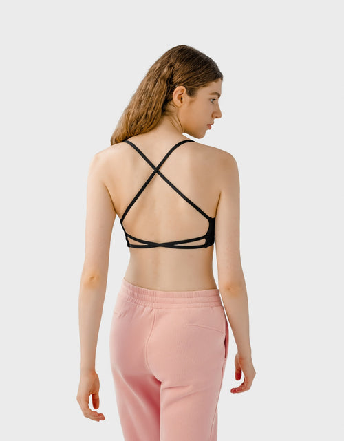 Load image into Gallery viewer, Millennia Crisscross Back Scoop Neck Active Cami with Detachable Chest Pads
