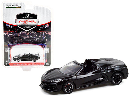 Load image into Gallery viewer, 2020 Chevrolet Corvette C8 Stingray Convertible Black (Lot #3003) Barrett Jackson "Scottsdale Edition" Series 8 1/64 Diecast Model Car by Greenlight
