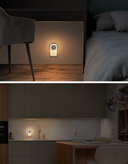 Load image into Gallery viewer, 4 Pack Night Light,  LED Night Light for Kids, Plug in Night Light, Light Sensor Night Lights, Smart Night Light, Hallway Lights, Wall Light, Nightlight for Adult, Soft White 3000K, 0.6W 60LM
