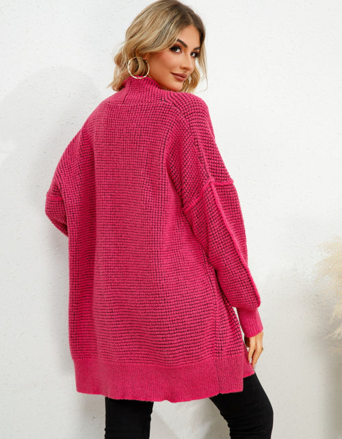 Load image into Gallery viewer, Open Front Dropped Shoulder Cardigan
