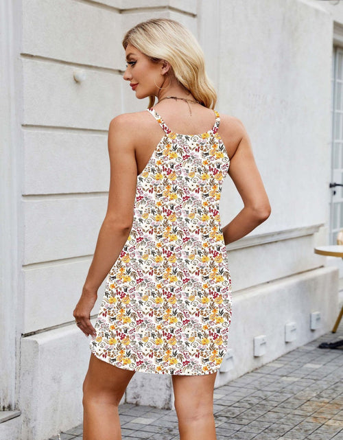 Load image into Gallery viewer, Printed Mini Cami Dress
