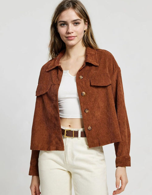 Load image into Gallery viewer, Button Up Long Sleeve Jacket
