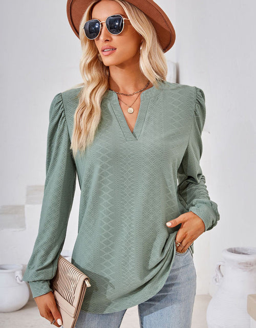 Load image into Gallery viewer, Notched Long Sleeve T-Shirt
