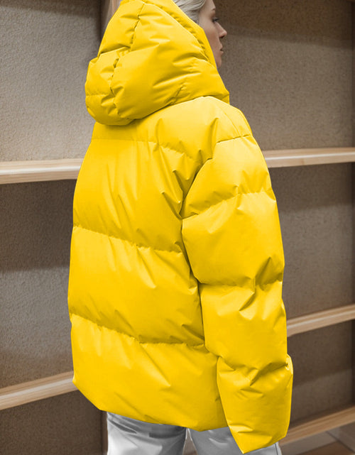 Load image into Gallery viewer, Pocketed Zip Up Hooded Puffer Jacket
