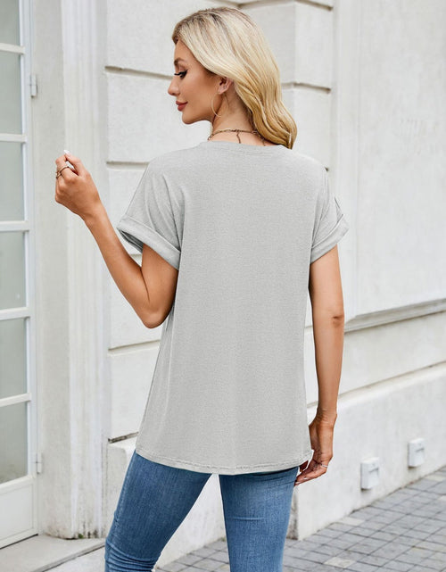 Load image into Gallery viewer, Florira Round Neck Short Sleeve T-Shirt
