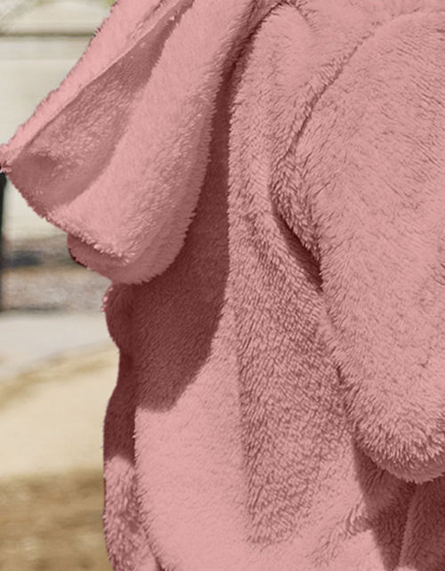 Load image into Gallery viewer, Full Size Teddy Hooded Jacket with Pockets
