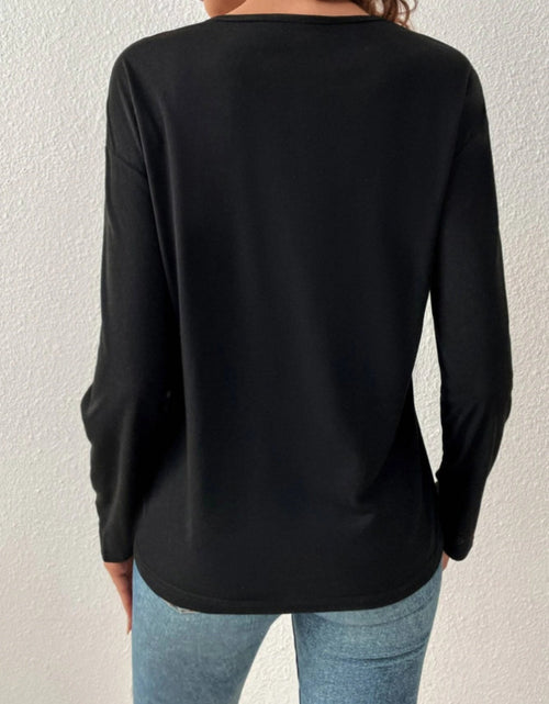 Load image into Gallery viewer, V-Neck Long Sleeve T-Shirt
