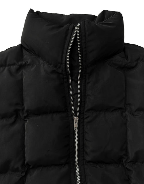 Load image into Gallery viewer, Pocketed Plaid Quilted Zip Up Winter Coat
