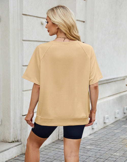 Load image into Gallery viewer, Round Neck Short Sleeve T-Shirt
