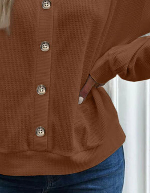Load image into Gallery viewer, V-Neck Dropped Shoulder Blouse
