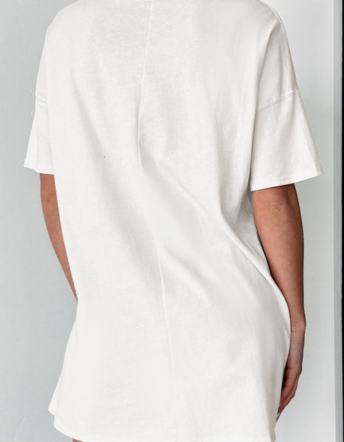 Load image into Gallery viewer, Cowboy Graphic Round Neck Half Sleeve T-Shirt
