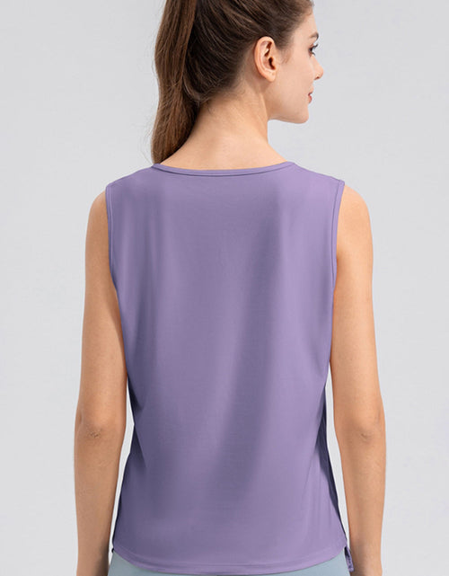 Load image into Gallery viewer, Notched Wide Strap Active Tank
