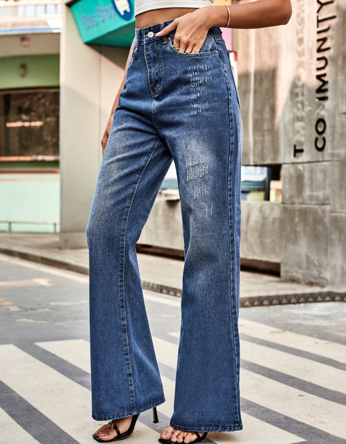 Load image into Gallery viewer, High Rise Bootcut Jeans with Pockets
