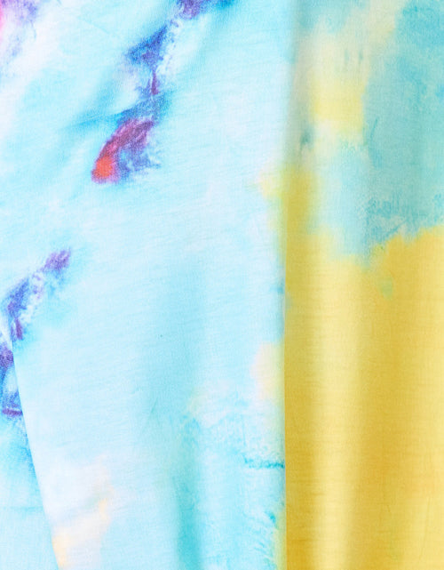 Load image into Gallery viewer, Shiny Tie-Dye V-Neck Twisted Dress
