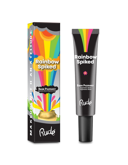 Load image into Gallery viewer, RUDE Rainbow Spiked Vibrant Colors Base Pigment - Black
