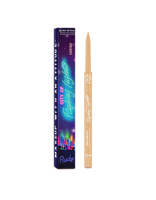 Load image into Gallery viewer, RUDE City of Flashing Lights Micro Retractable Liner - Everyday
