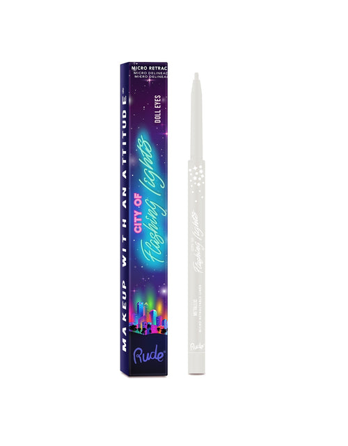 Load image into Gallery viewer, RUDE City of Flashing Lights Micro Retractable Liner - Doll Eyes
