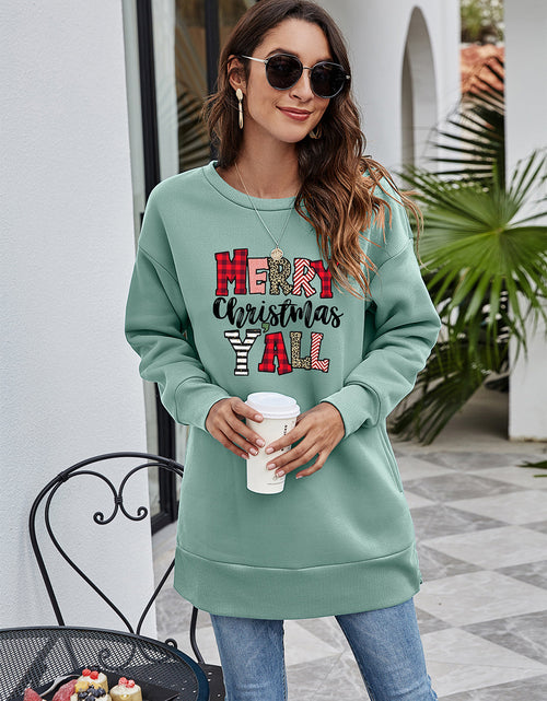 Load image into Gallery viewer, MERRY CHRISTMAS Y'ALL Graphic Sweatshirt
