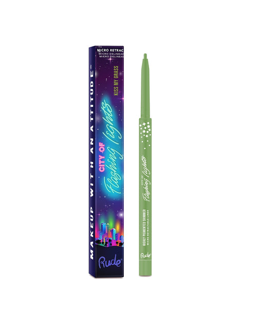 Load image into Gallery viewer, RUDE City of Flashing Lights Micro Retractable Liner - Kiss My Grass
