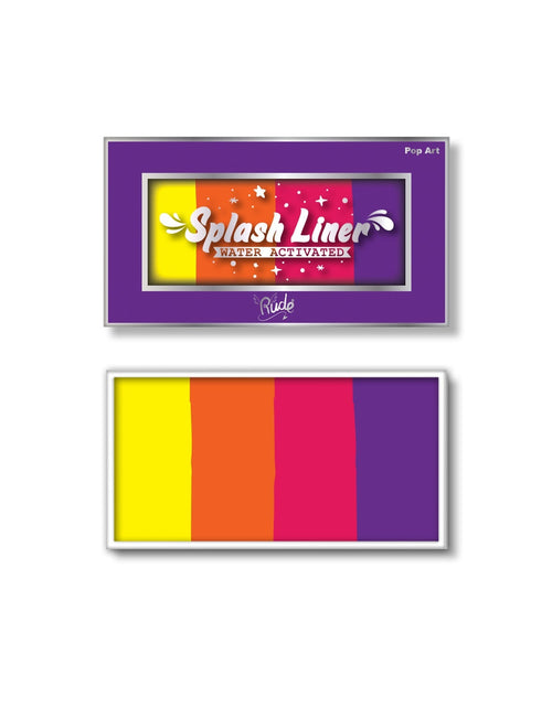 Load image into Gallery viewer, RUDE Splash Liner Water Activated Split Cake Face Body Paint - Pop Art
