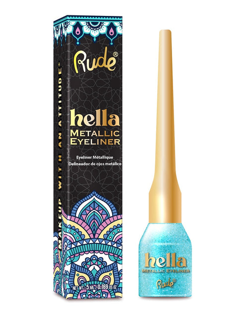 Load image into Gallery viewer, RUDE Hella Metallic Eyeliner - Aquamarine
