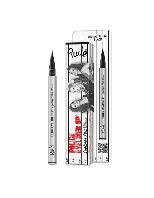 Load image into Gallery viewer, RUDE Police Eyeliner Up Eyeliner Pen - Bail Bond (Black) CARDED
