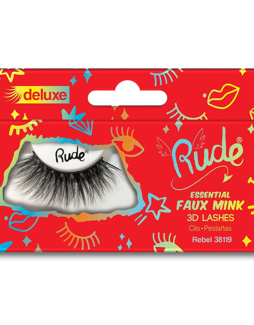 Load image into Gallery viewer, RUDE Essential Faux Mink Deluxe 3D Lashes - Rebel
