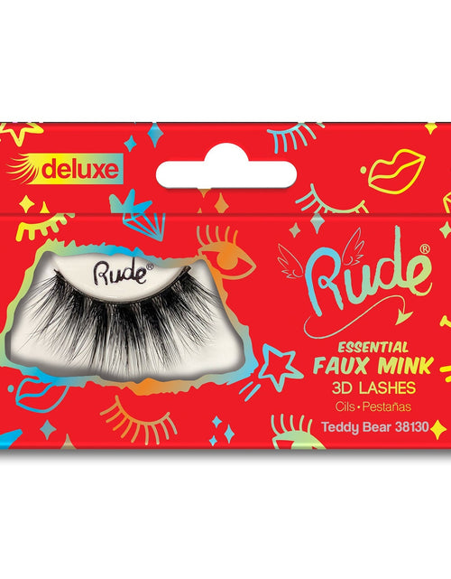 Load image into Gallery viewer, RUDE Essential Faux Mink Deluxe 3D Lashes - Teddy Bear
