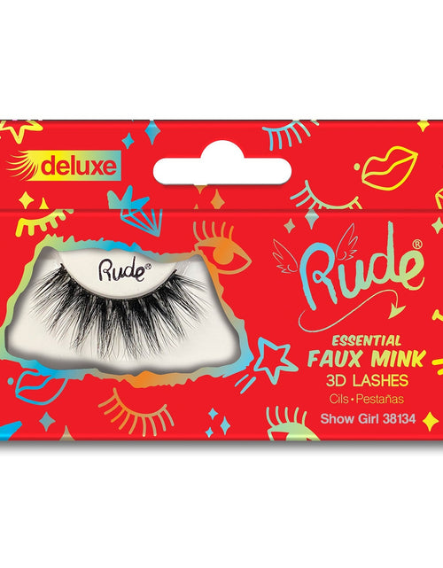 Load image into Gallery viewer, RUDE Essential Faux Mink Deluxe 3D Lashes - Show Girl
