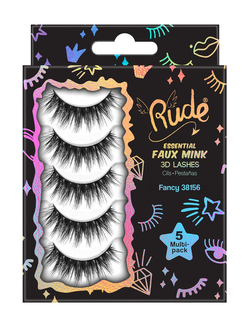 Load image into Gallery viewer, Rude Essential Faux Mink 3D Lashes 5 Multi-Pack - Fancy
