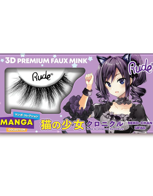 Load image into Gallery viewer, RUDE Manga 3D Faux Mink Lashes - Neko-Chan
