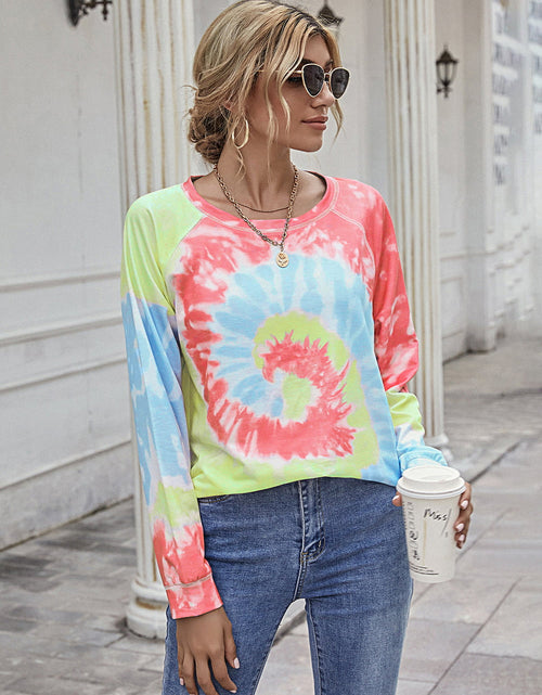 Load image into Gallery viewer, Ivy Lane Printed Round Neck Raglan Sleeve Tee
